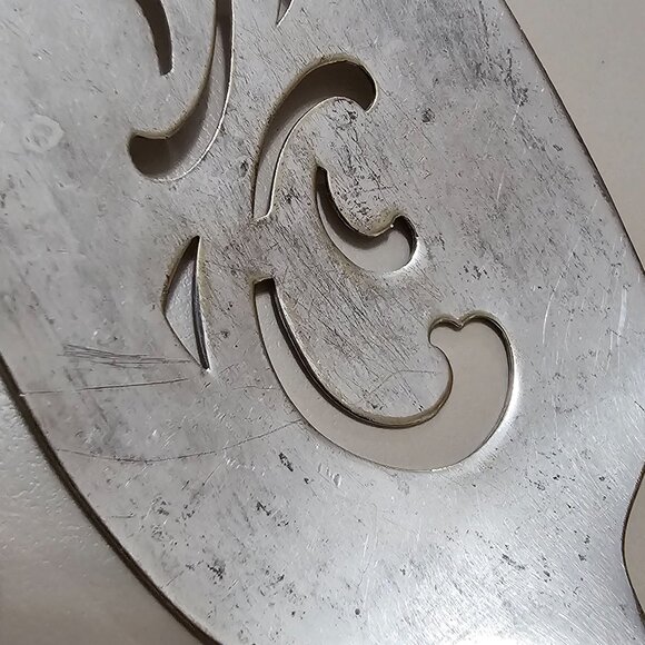 International Silver Tulip Serving Set 2pc floral center design 1950s Vtg minima - Picture 4 of 13